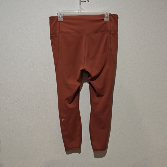 Fabletics Legging Oasis PureLuxe HW Crossover 7/8 Size Large Burnt Orange - Picture 6 of 9